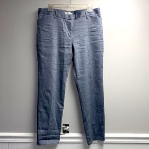 Gap slim cropped pants size 8 stretch blue